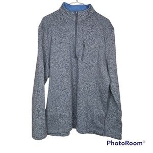 Woolrich Men’s Gray Casual Quarter Zip Pullover Jacket Size XL